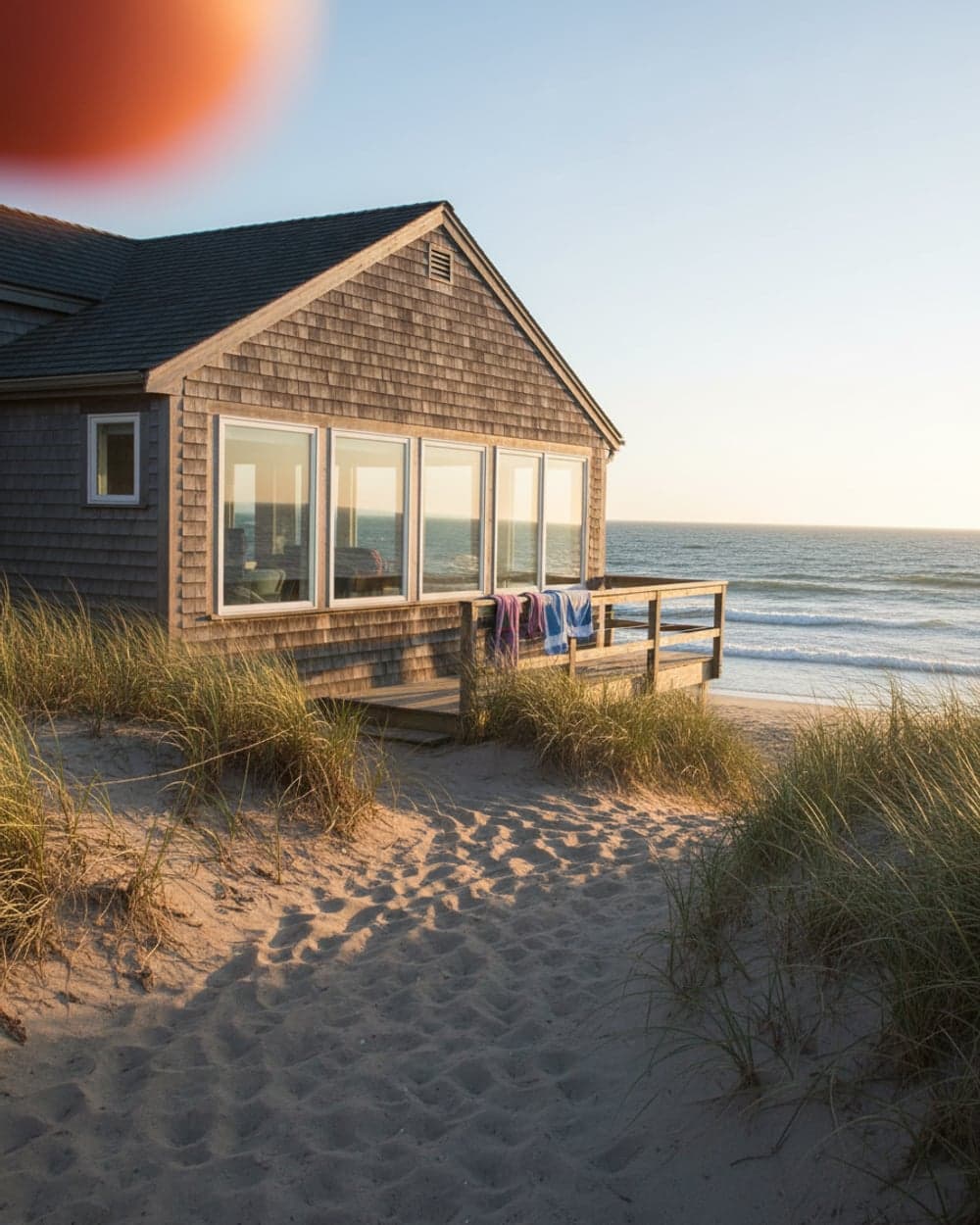 An oceanfront home